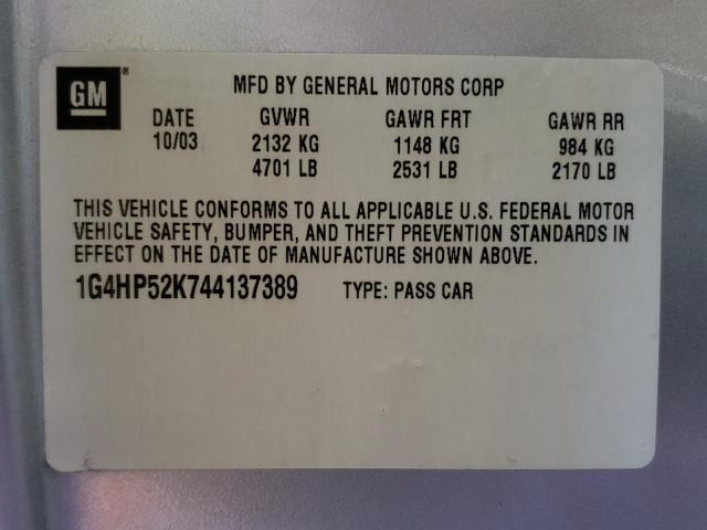 Photo 11 VIN: 1G4HP52K744137389 - BUICK LESABRE 