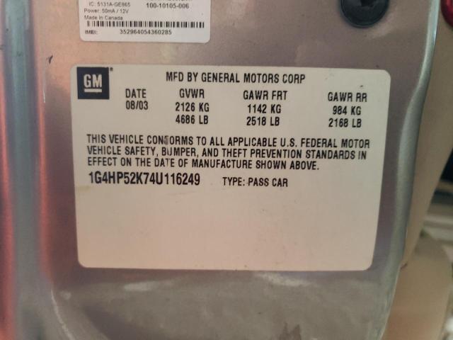 Photo 12 VIN: 1G4HP52K74U116249 - BUICK LESABRE 