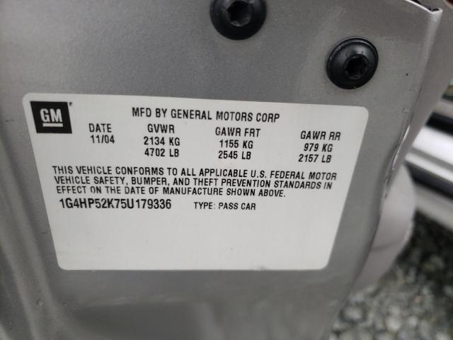 Photo 9 VIN: 1G4HP52K75U179336 - BUICK LESABRE CU 