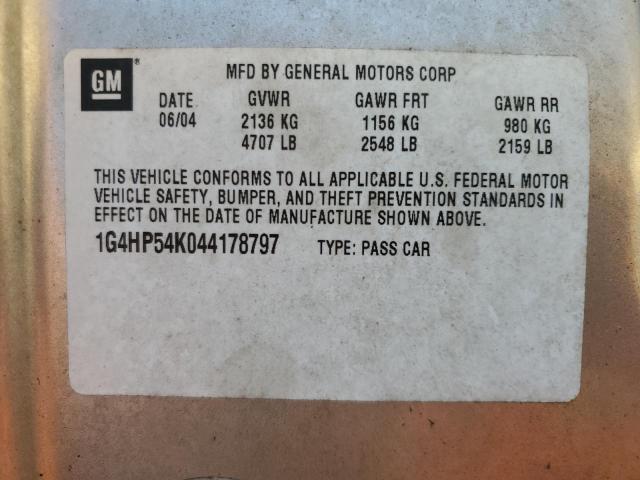 Photo 11 VIN: 1G4HP54K044178797 - BUICK LESABRE 