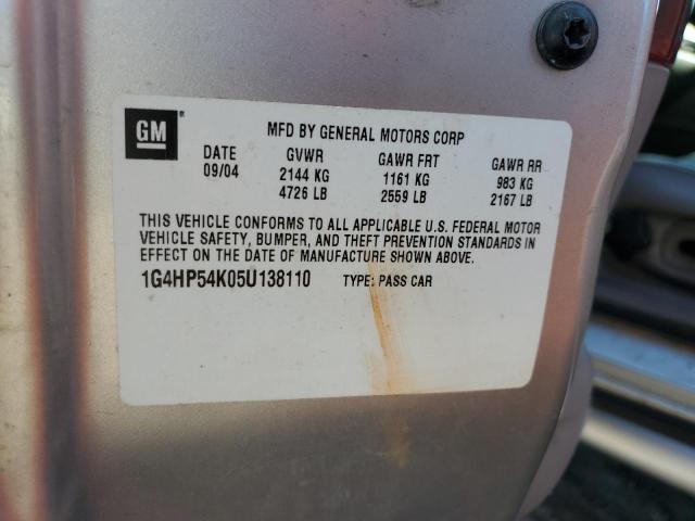 Photo 11 VIN: 1G4HP54K05U138110 - BUICK LESABRE 