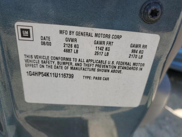 Photo 11 VIN: 1G4HP54K11U116739 - BUICK LESABRE CU 