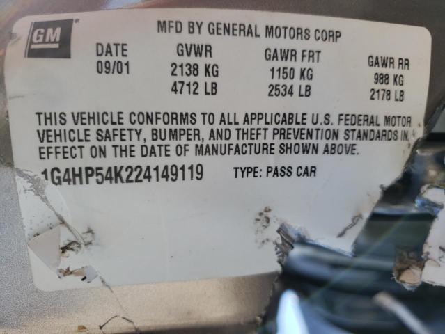 Photo 12 VIN: 1G4HP54K224149119 - BUICK LESABRE 