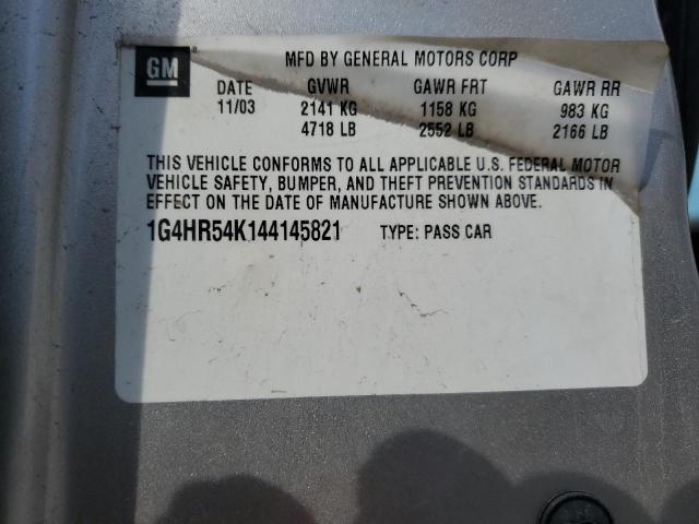 Photo 11 VIN: 1G4HR54K144145821 - BUICK LESABRE 