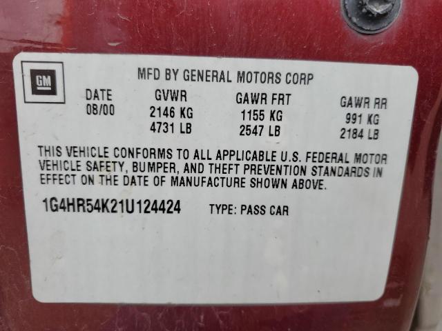 Photo 11 VIN: 1G4HR54K21U124424 - BUICK LESABRE 