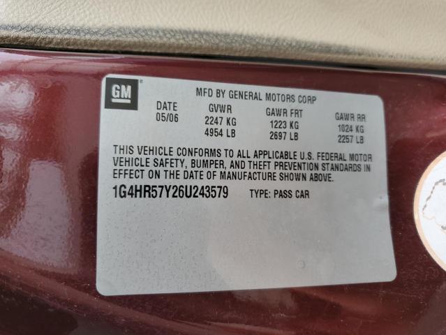 Photo 12 VIN: 1G4HR57Y26U243579 - BUICK LUCERNE CX 