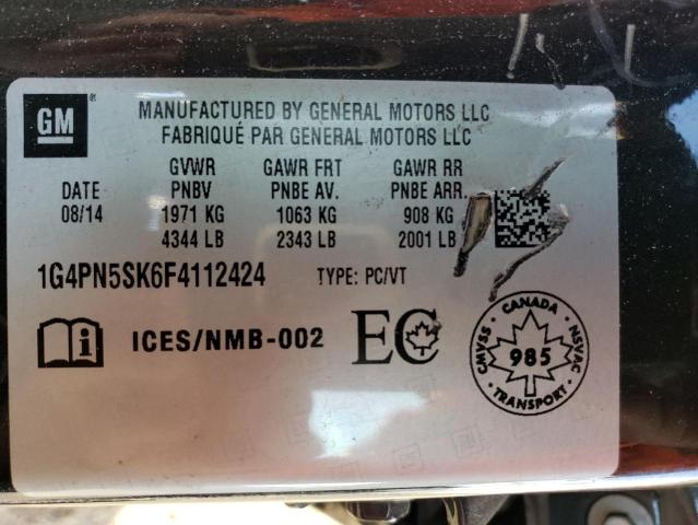 Photo 11 VIN: 1G4PN5SK6F4112424 - BUICK VERANO 