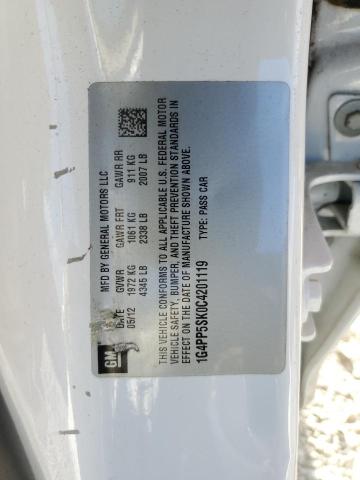 Photo 11 VIN: 1G4PP5SK0C4201119 - BUICK VERANO 