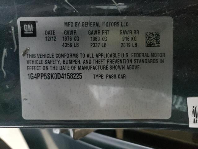 Photo 9 VIN: 1G4PP5SK0D4158225 - BUICK VERANO 