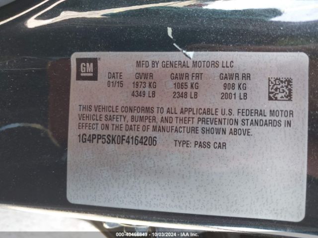 Photo 8 VIN: 1G4PP5SK0F4164206 - BUICK VERANO 