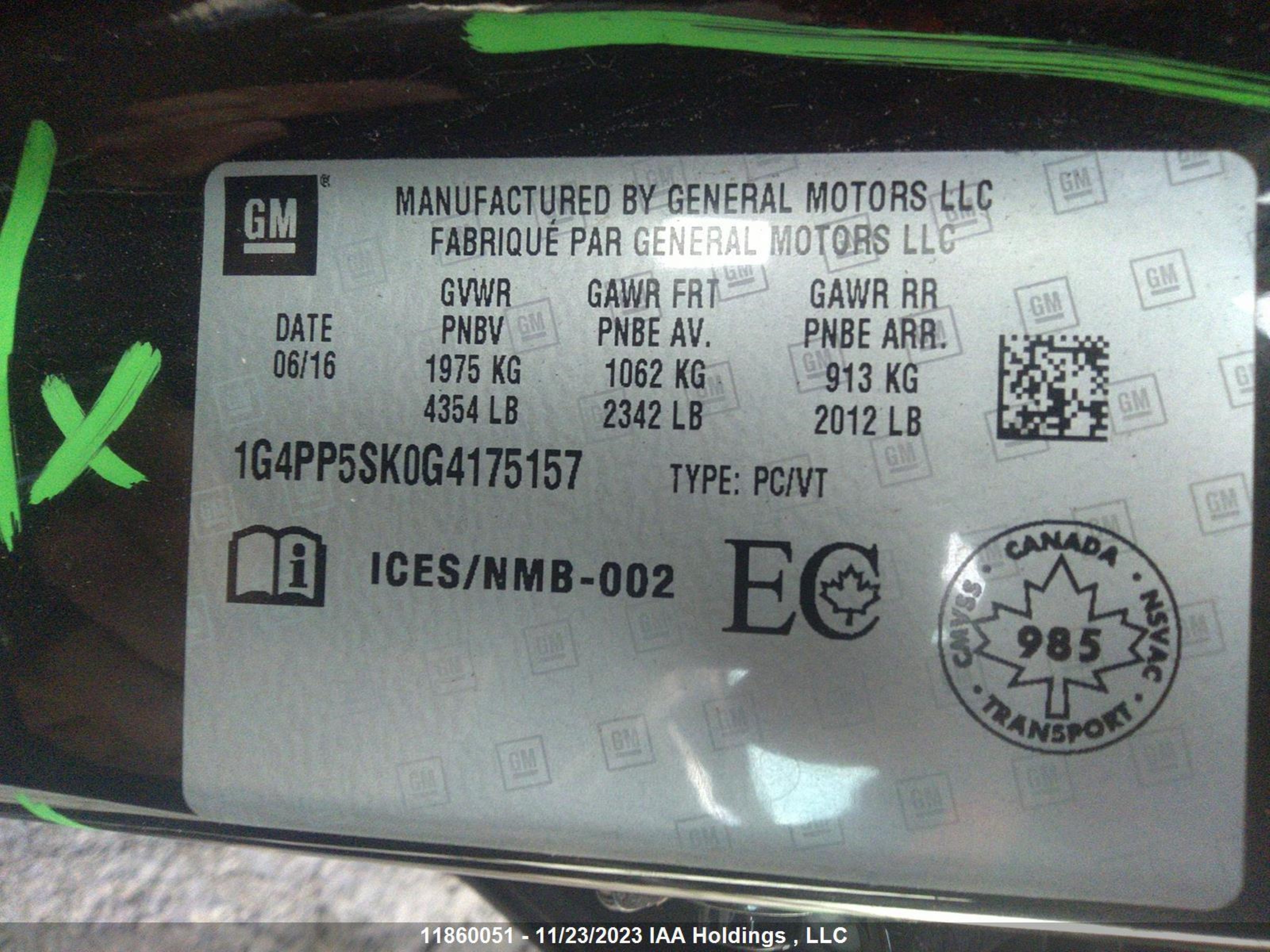 Photo 8 VIN: 1G4PP5SK0G4175157 - BUICK VERANO 