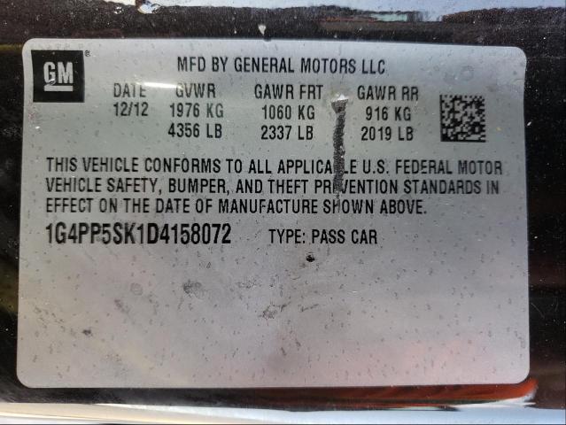 Photo 9 VIN: 1G4PP5SK1D4158072 - BUICK VERANO 