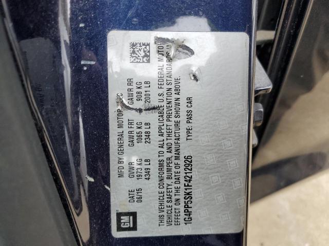 Photo 11 VIN: 1G4PP5SK1F4212926 - BUICK VERANO 