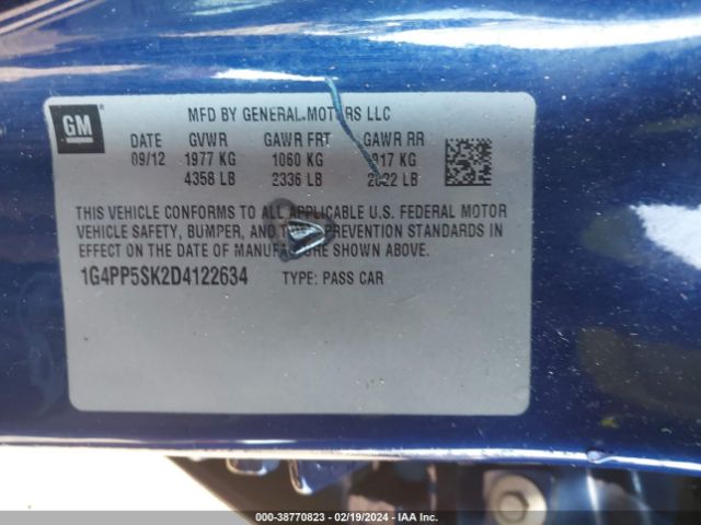 Photo 8 VIN: 1G4PP5SK2D4122634 - BUICK VERANO 