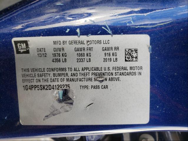 Photo 9 VIN: 1G4PP5SK2D4129275 - BUICK VERANO 