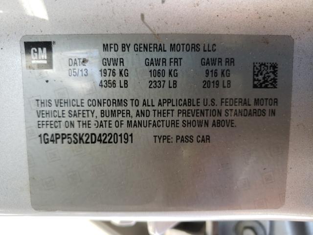 Photo 9 VIN: 1G4PP5SK2D4220191 - BUICK VERANO 