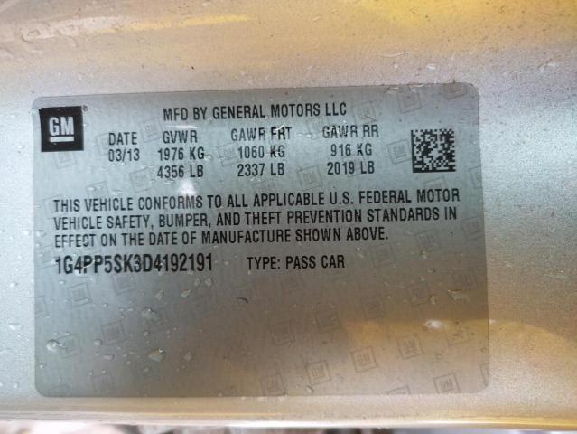 Photo 9 VIN: 1G4PP5SK3D4192191 - BUICK VERANO 