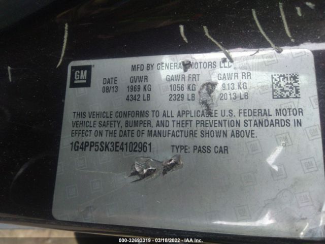 Photo 8 VIN: 1G4PP5SK3E4102961 - BUICK VERANO 