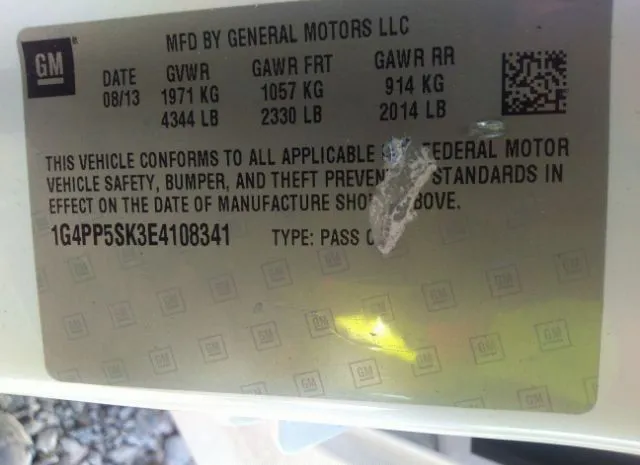 Photo 8 VIN: 1G4PP5SK3E4108341 - BUICK VERANO 