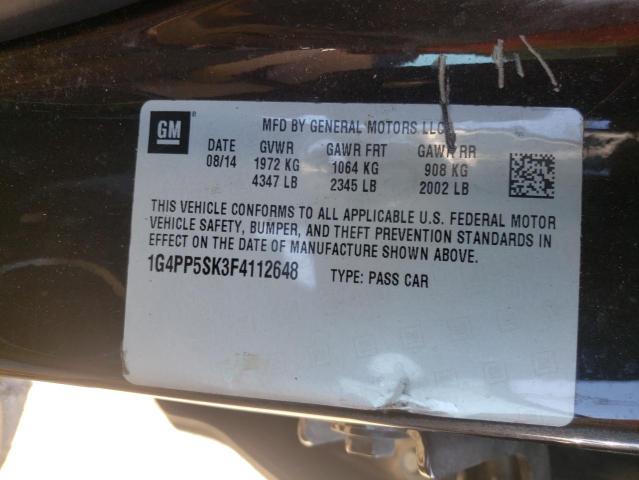 Photo 9 VIN: 1G4PP5SK3F4112648 - BUICK VERANO 