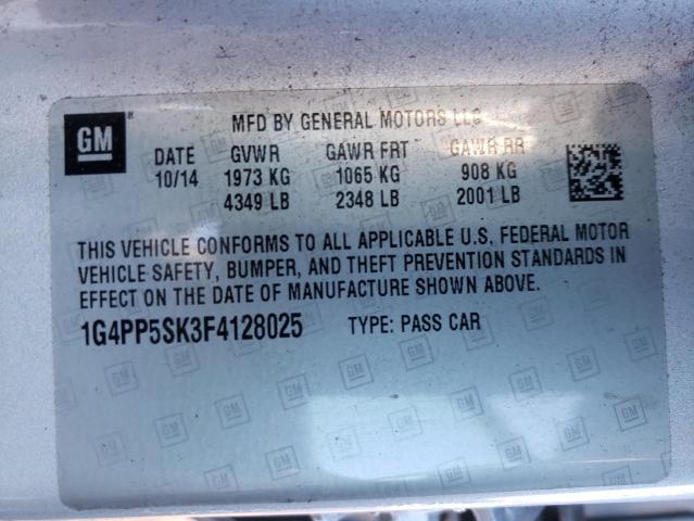 Photo 9 VIN: 1G4PP5SK3F4128025 - BUICK VERANO 