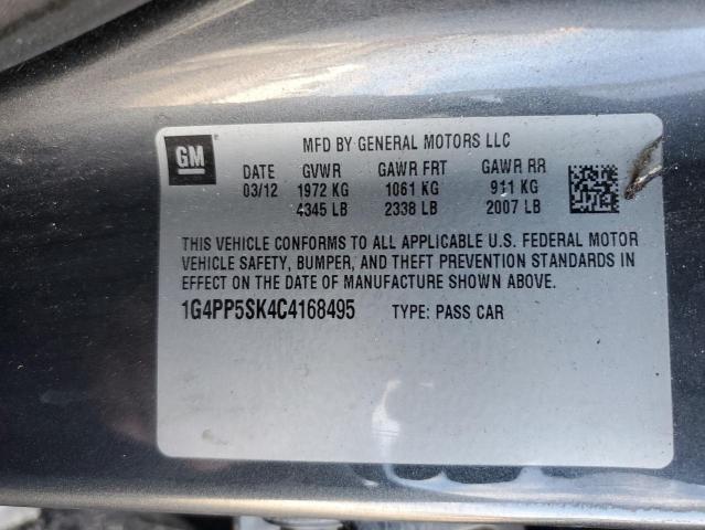 Photo 11 VIN: 1G4PP5SK4C4168495 - BUICK VERANO 