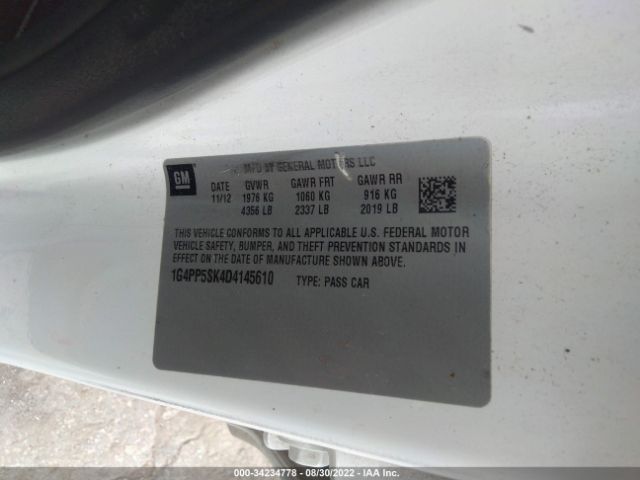 Photo 8 VIN: 1G4PP5SK4D4145610 - BUICK VERANO 