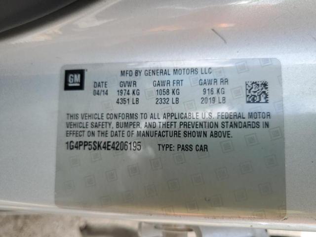 Photo 12 VIN: 1G4PP5SK4E4206195 - BUICK VERANO 