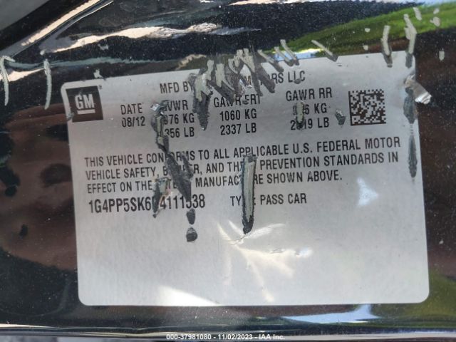 Photo 8 VIN: 1G4PP5SK6D4111538 - BUICK VERANO 