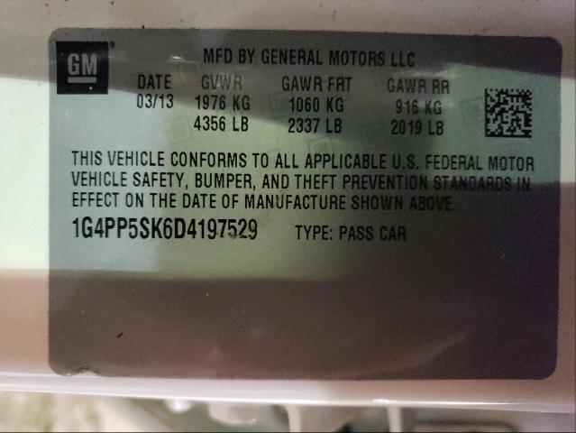 Photo 9 VIN: 1G4PP5SK6D4197529 - BUICK VERANO 