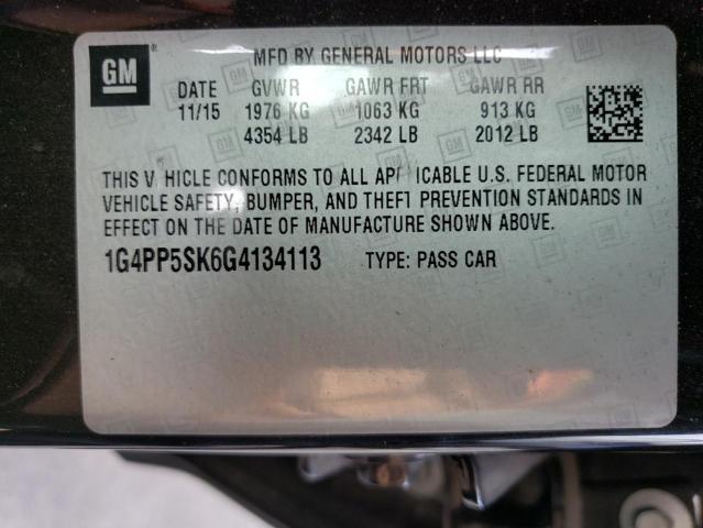 Photo 9 VIN: 1G4PP5SK6G4134113 - BUICK VERANO 