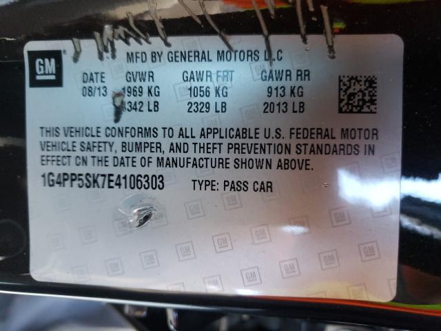 Photo 9 VIN: 1G4PP5SK7E4106303 - BUICK VERANO 