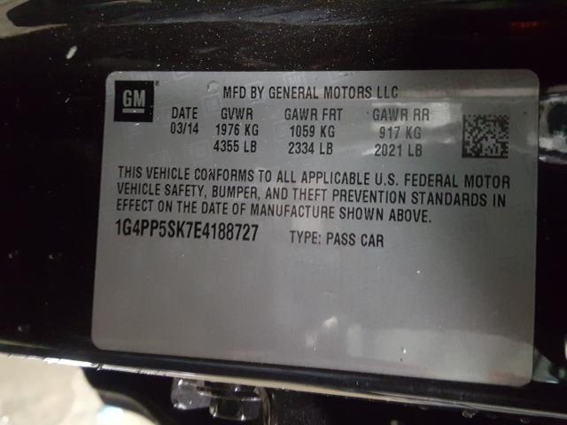 Photo 9 VIN: 1G4PP5SK7E4188727 - BUICK VERANO 