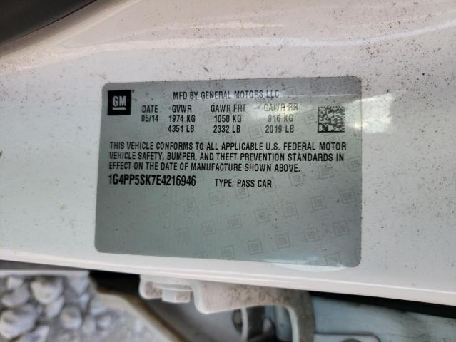 Photo 11 VIN: 1G4PP5SK7E4216946 - BUICK VERANO 