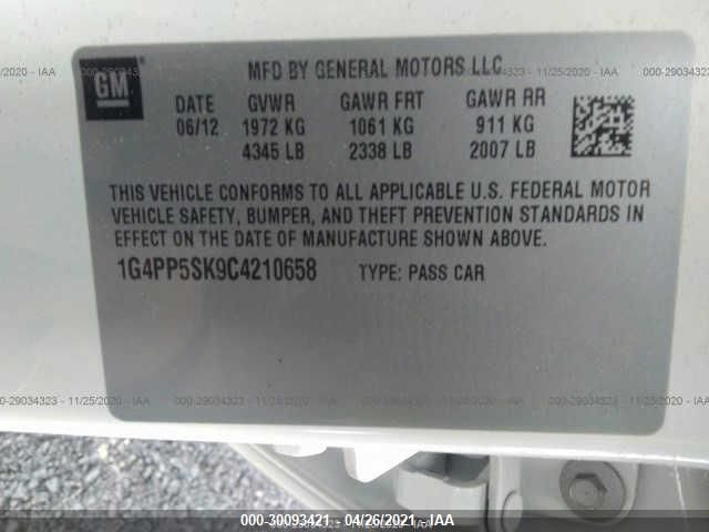 Photo 8 VIN: 1G4PP5SK9C4210658 - BUICK VERANO 