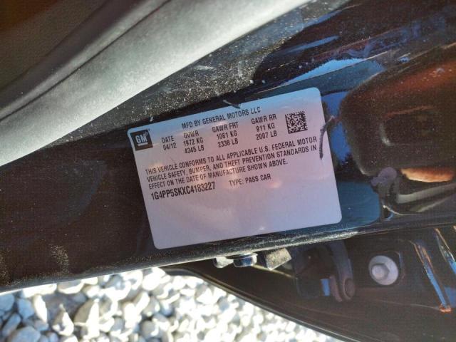 Photo 9 VIN: 1G4PP5SKXC4183227 - BUICK VERANO 