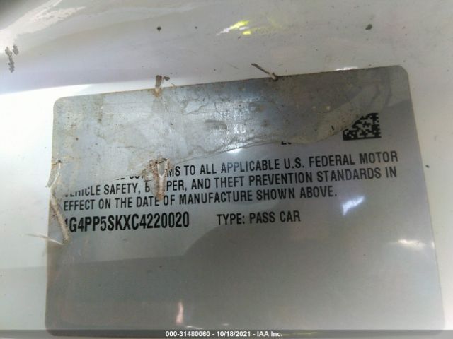 Photo 8 VIN: 1G4PP5SKXC4220020 - BUICK VERANO 