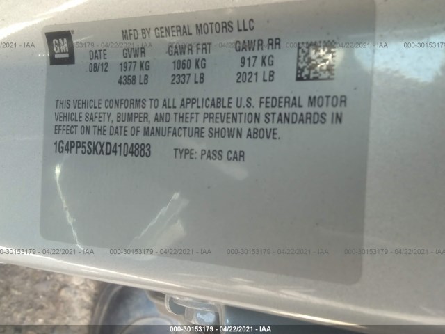 Photo 8 VIN: 1G4PP5SKXD4104883 - BUICK VERANO 