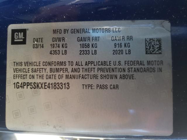 Photo 9 VIN: 1G4PP5SKXE4183313 - BUICK VERANO 