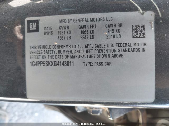 Photo 8 VIN: 1G4PP5SKXG4143011 - BUICK VERANO 