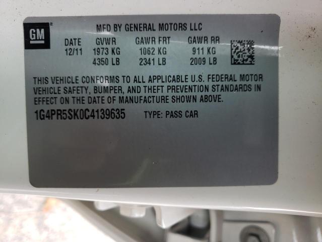 Photo 9 VIN: 1G4PR5SK0C4139635 - BUICK VERANO CON 