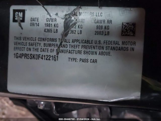 Photo 8 VIN: 1G4PR5SK0F4122161 - BUICK VERANO 