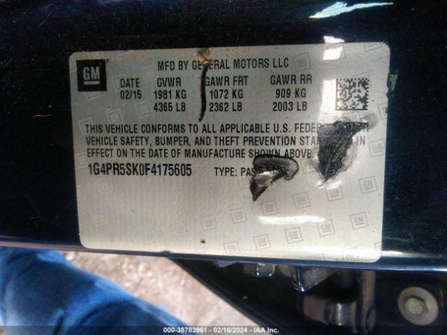 Photo 8 VIN: 1G4PR5SK0F4175605 - BUICK VERANO 