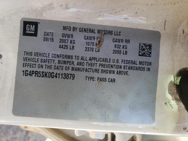 Photo 12 VIN: 1G4PR5SK0G4113879 - BUICK VERANO 