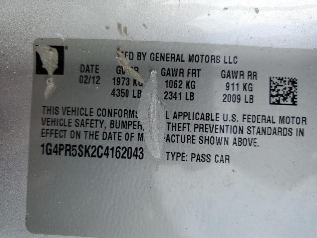 Photo 11 VIN: 1G4PR5SK2C4162043 - BUICK VERANO 