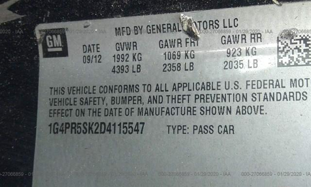 Photo 8 VIN: 1G4PR5SK2D4115547 - BUICK VERANO 