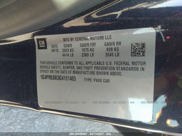 Photo 8 VIN: 1G4PR5SK3G4101483 - BUICK VERANO 