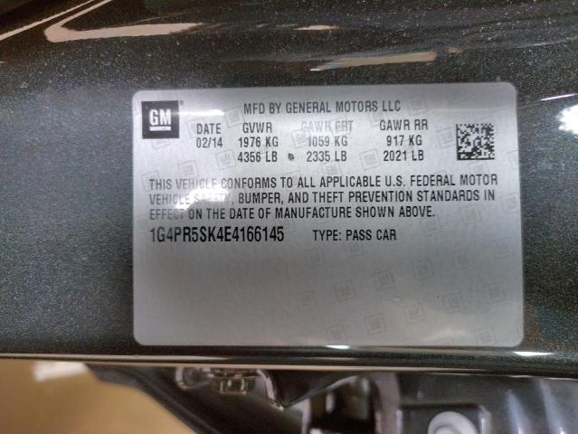 Photo 9 VIN: 1G4PR5SK4E4166145 - BUICK VERANO CON 