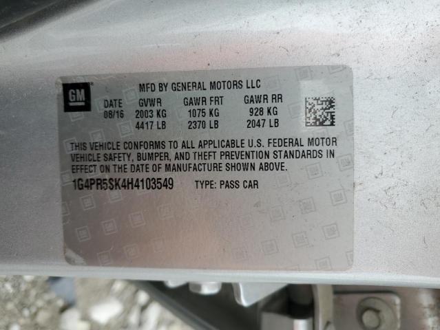 Photo 11 VIN: 1G4PR5SK4H4103549 - BUICK VERANO SPO 