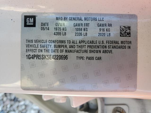 Photo 11 VIN: 1G4PR5SK5E4220696 - BUICK VERANO CON 